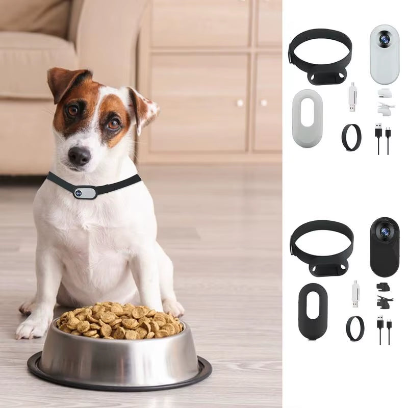 HD 1080P Wireless Dog Tracker Collar with Action Camera and Video Recording Functionality