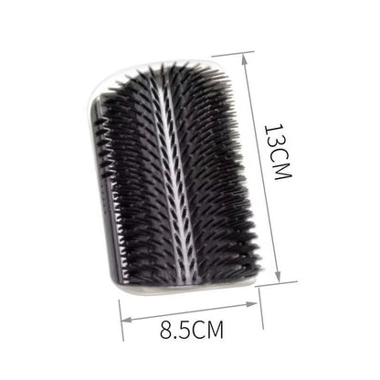 Professional Cat Grooming Brush with Removable Scratcher and Corner Hair Removal Features